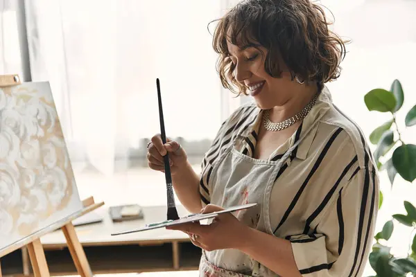 Individual participating in art therapy
