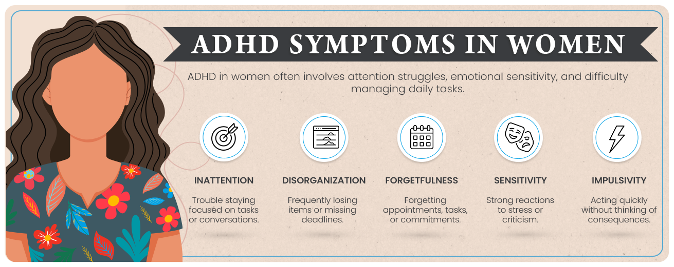 adhd symptoms in women