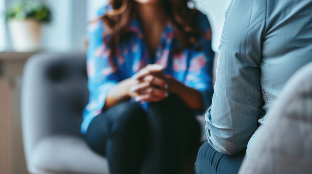 a woman in therapy