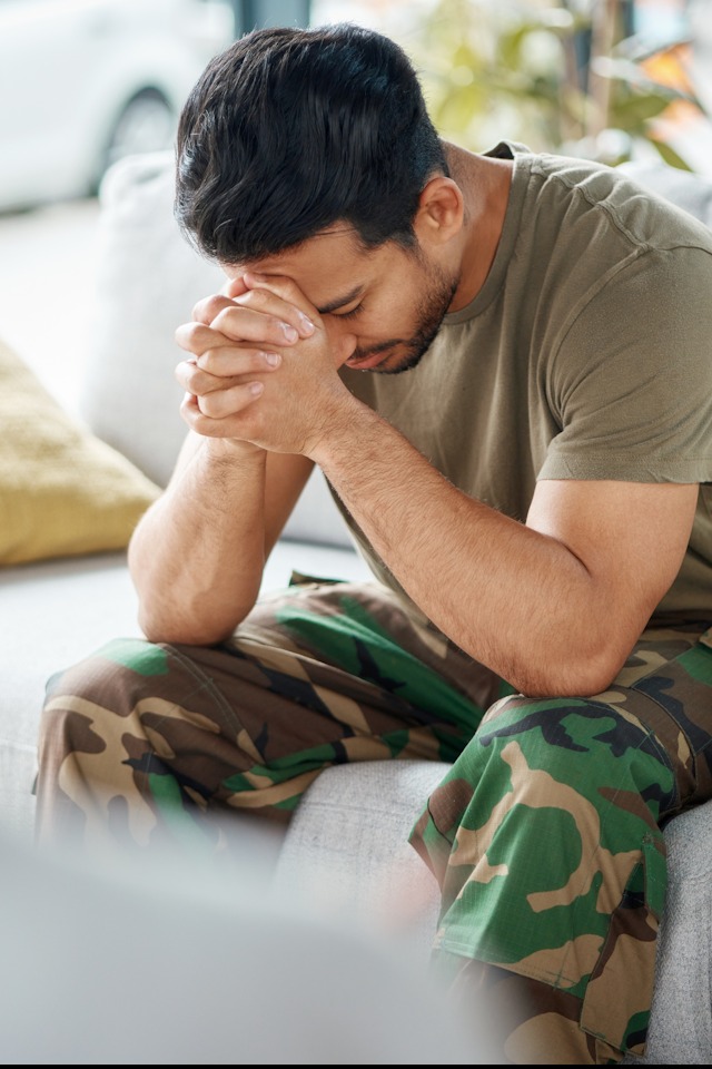 inpatient-trauma-recovery-treatment a veteran suffering from ptsd