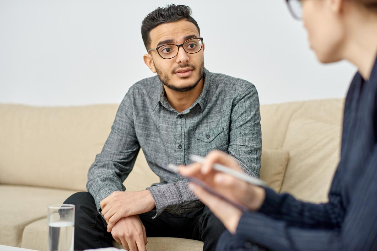 patient receiving care in a residential detox program.