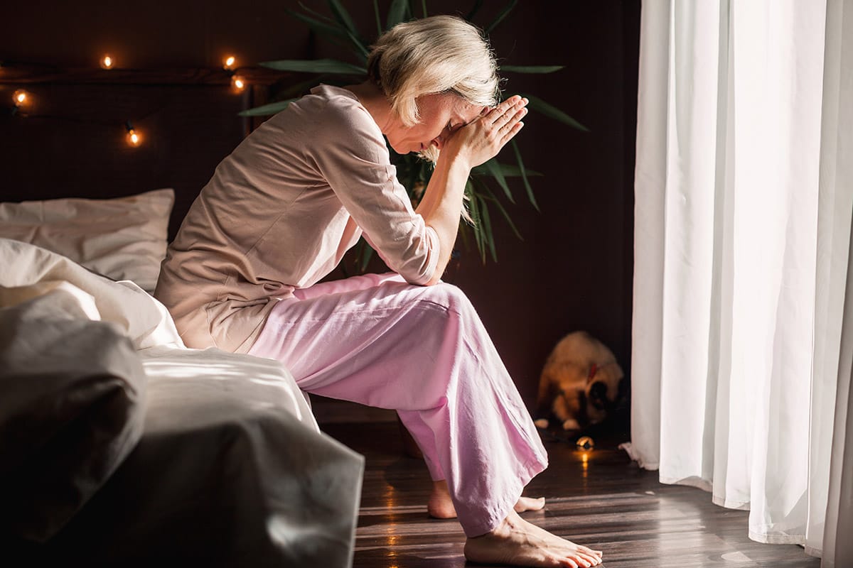 woman showing signs of Suboxone withdrawal symptoms