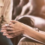 a woman in therapy for meth abuse